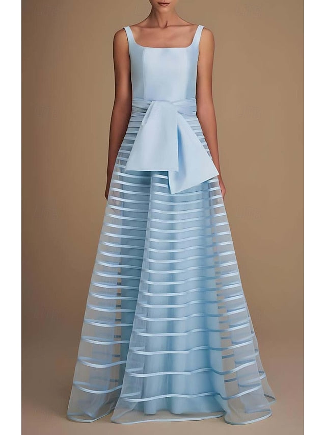 Dress A-Line Formal Evening Floor Gown Performance Elegant
