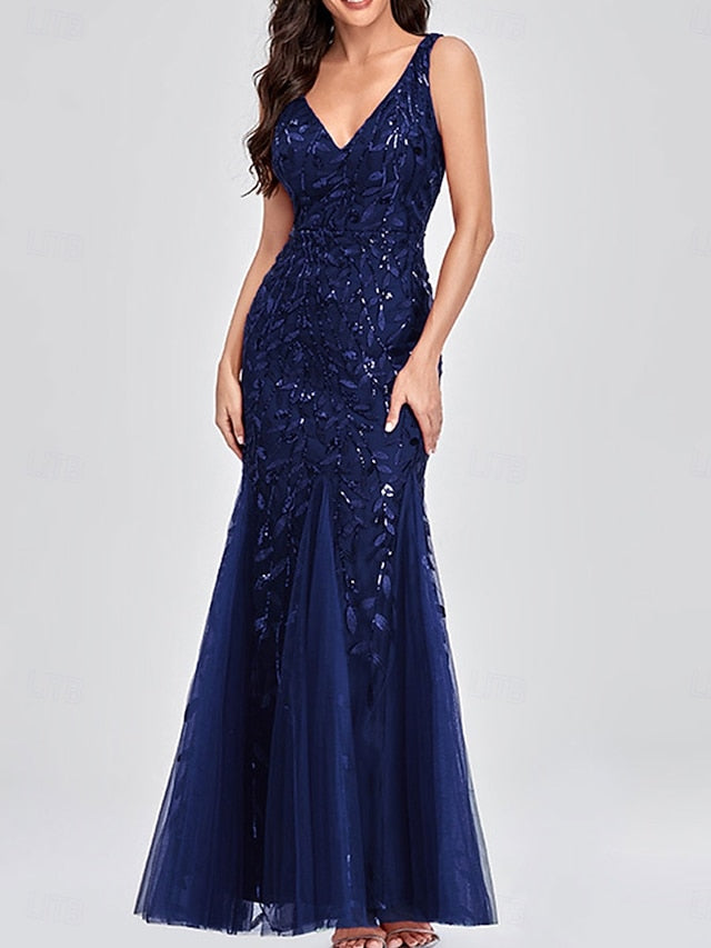 Mother V of Dress Party the Bride Floor Elegant Neck