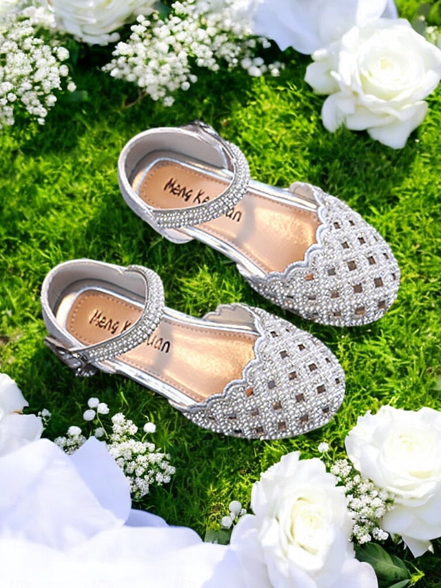 Rhinestone Sparkly Mary Scalloped – Girls' Jane Shoes
