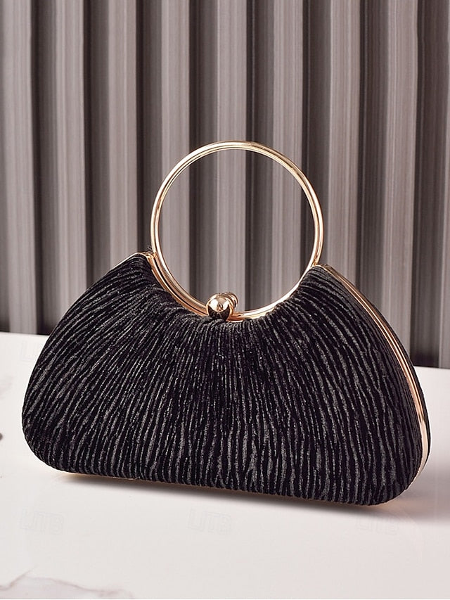 Red Party Christmas Elegant Velvet Women's – Handbag