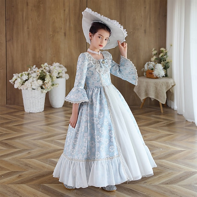 Inspired Dress Masquerade Gothic Vintage Rococo Girl Flower