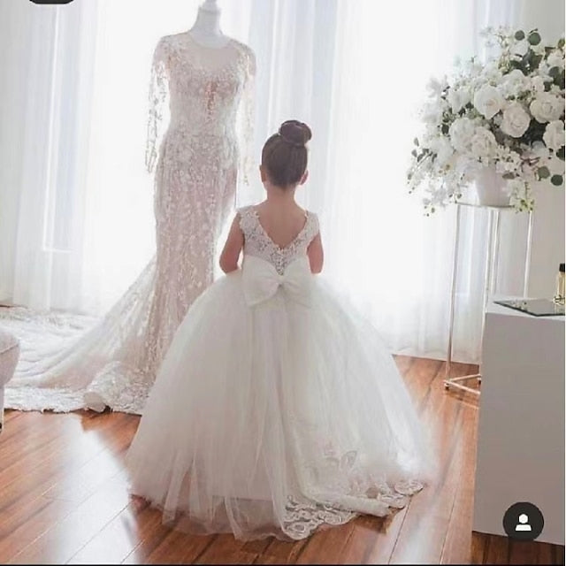 Girls' Flower Girl Dress Party First Communion