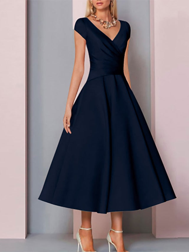V Mother Elegant A-Line Bride Wedding Dress of Neck the Guest