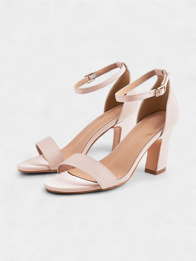 Light - High Blue Sandals Open Heel Strap Toe Women's Ankle