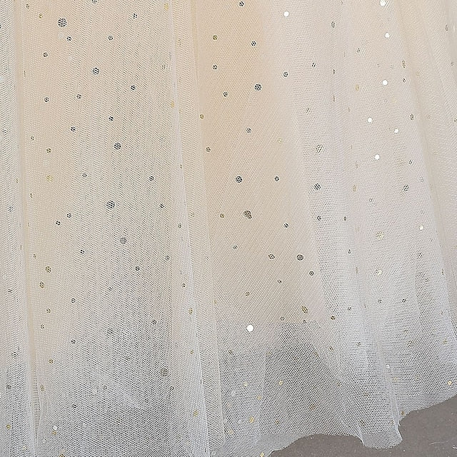 Flower Party Color Girls' Dress Girl Solid Half Kids