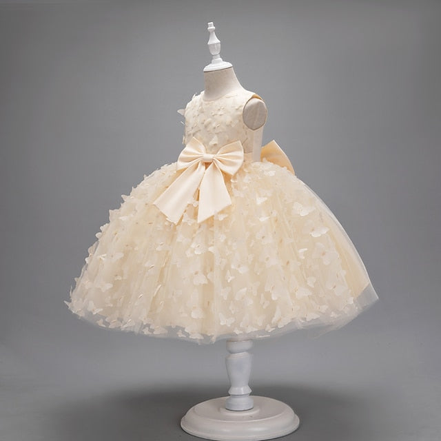 Kids Party Butterfly Dress Girl Flower Girls'