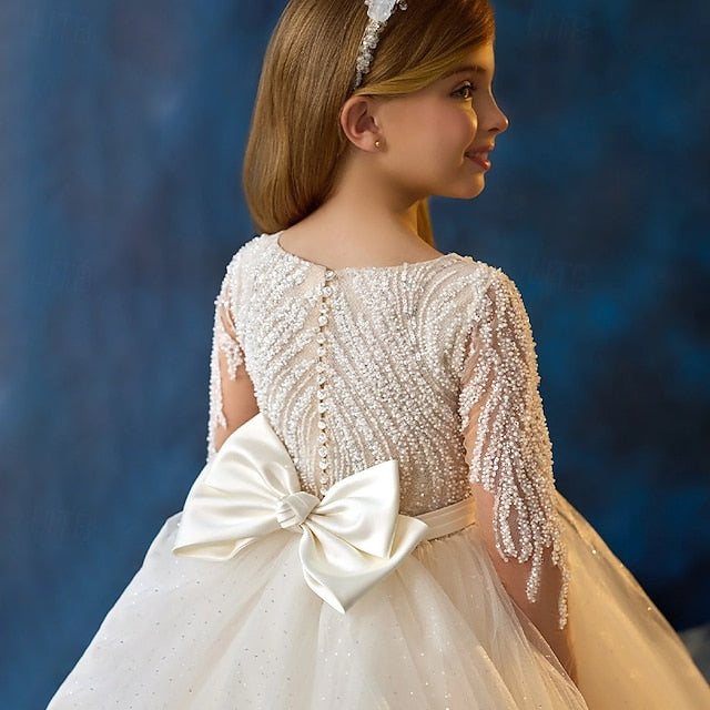 Dress Party Flower First Girls' Girl Kids Communion