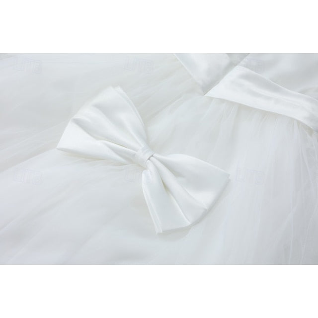 Sleeveless Girl Girls' Kids Wedding Dress Flower