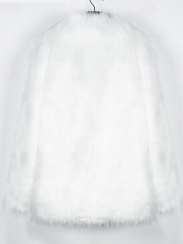 Coat Furs Warm Faux Women's Comfortable Fur