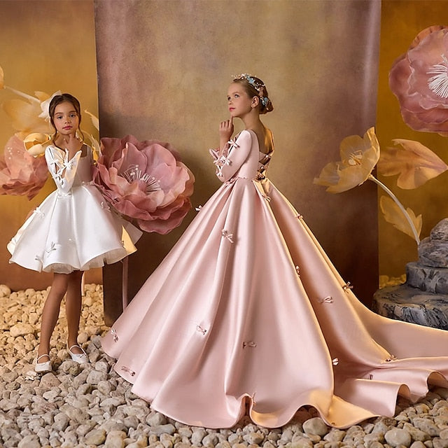 Girl Party Dress Girls' Flower Kids First Communion