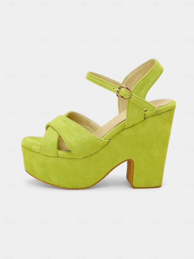 Strap Hot Sandals Platform Suede Women's - Pink Ankle with