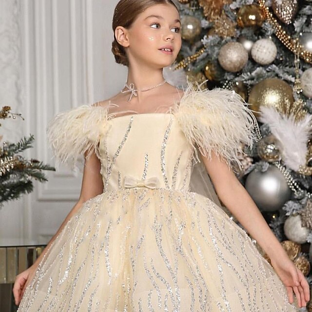 Color Party Dress Girls' Sleeveless Performance Solid Kids