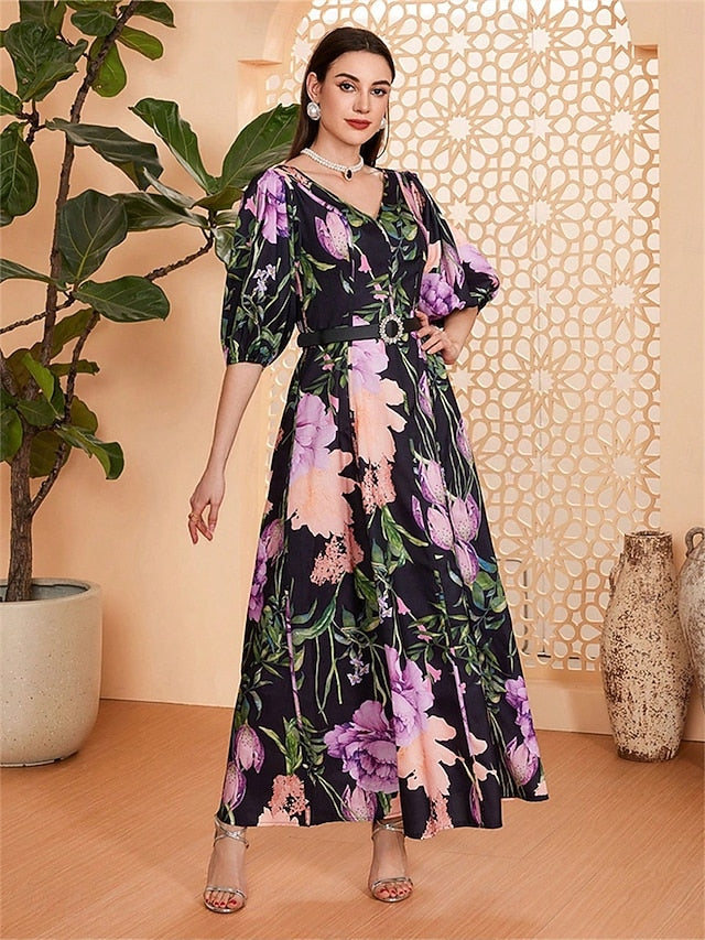 the Length Bride of A-Line V Mother Floor Dress Neck Elegant