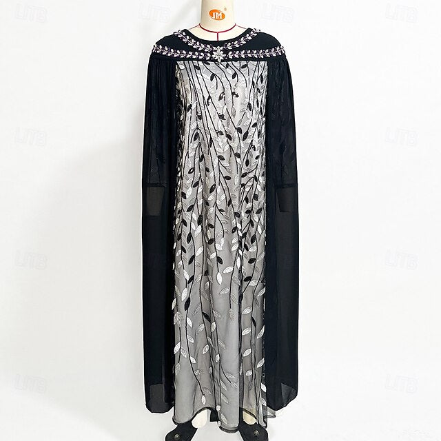 Cape A-Line of Mother Bride Dress Crew Elegant Neck the
