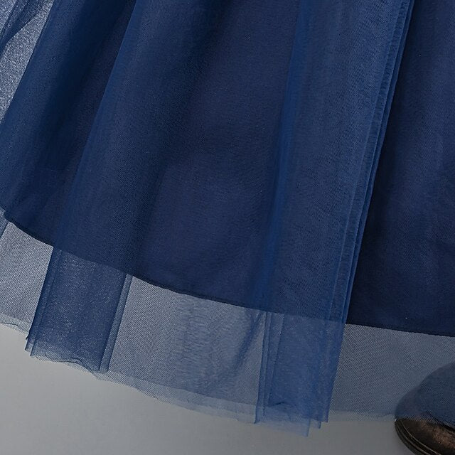 Sleeveless Party Girls' Dress Kids Floral Wedding Special