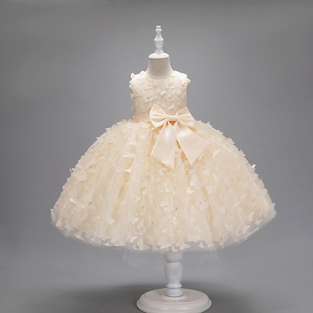 Kids Party Butterfly Dress Girl Flower Girls'