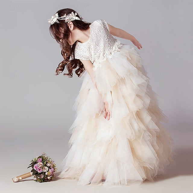 Dress Girls' Kid's Princess Girl Flower