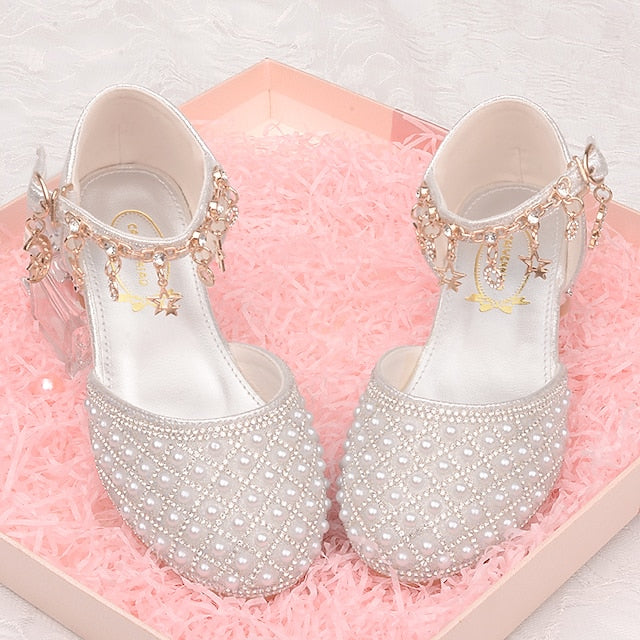 Heels Daily Leather Glitters Dress Heel Shoes Girls' PU