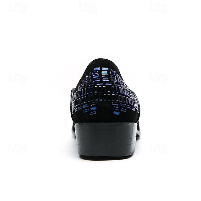 Men's Silver Prom Woven Strap Loafers and Elegant Monk –