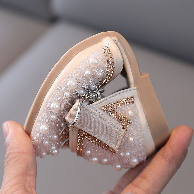 Lolita Flats PU Daily Dress Rubber Shoes Glitters Girls'