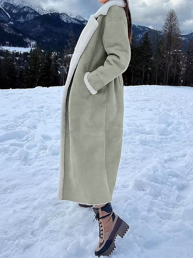 Breathable Jacket Fleece Warm Coat Women's Teddy Pocket