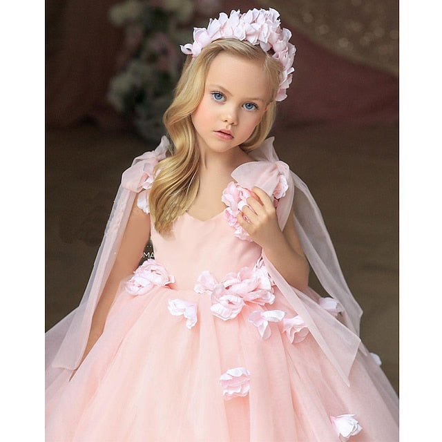 Sequin Dress Summer Spring Sleeveless 3D Wedding Girls'