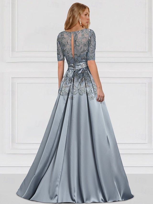 of Bride the V A-Line Dress Elegant Simple Guest Wedding Mother