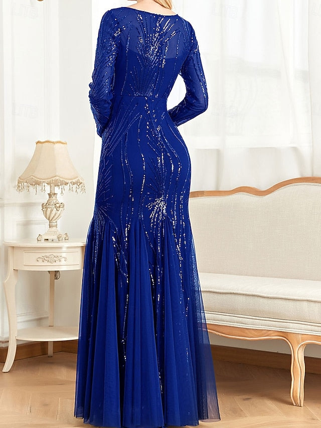 Bride Elegant Crew Party Dress the Neck Mother of Floor