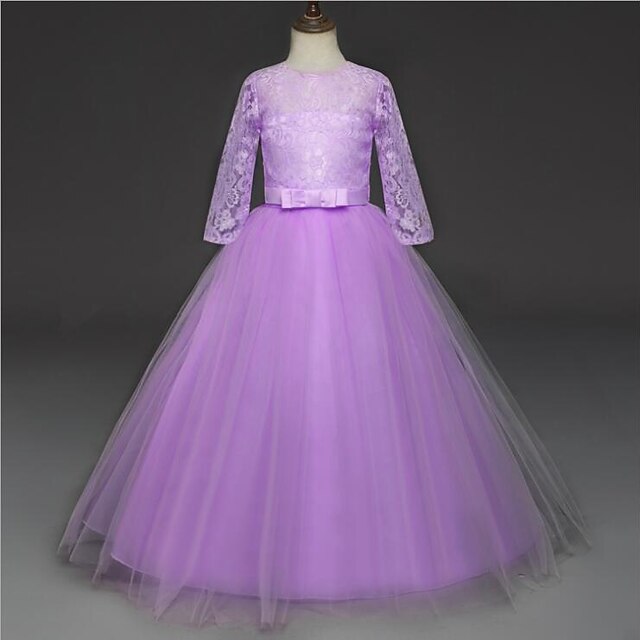 Dress Kids Years Prom Lace Princess 3-13 Flower Girl