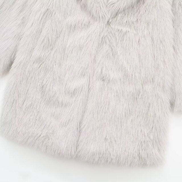 Coat Comfortable Women's Fur Faux Furs Warm Pocket