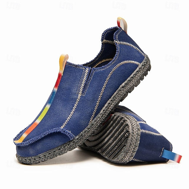 Men's Eco-Friendly Slip-On Canvas Shoes - Sustainable