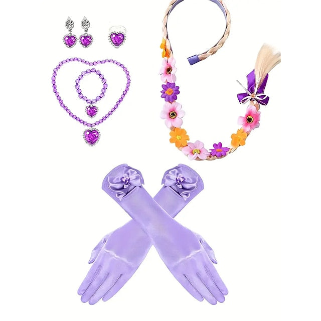 Party Fairytale Rapunzel Girl Theme Princess Sofia Flower Dress