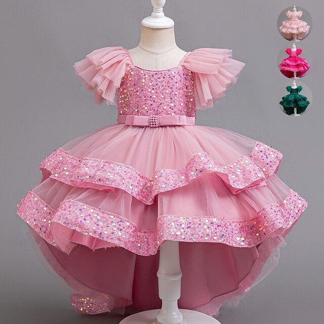 Special Sleeveless Sequin Party Dress Girls' Kids Wedding
