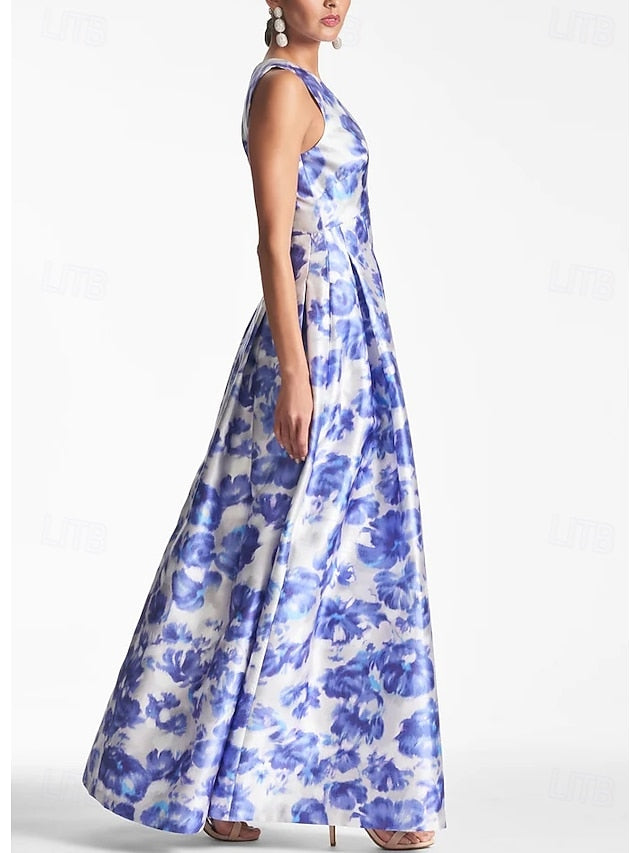 Evening A-Line Dress Split High Beach Gown Wedding Formal