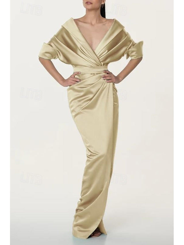 Mermaid Mother Elegant Bride Dress / of the Trumpet Simple