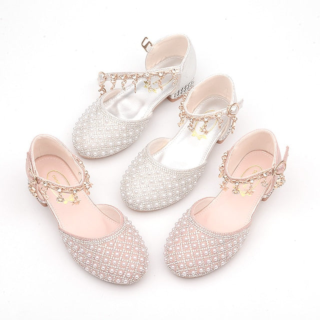 Heels Daily Leather Glitters Dress Heel Shoes Girls' PU