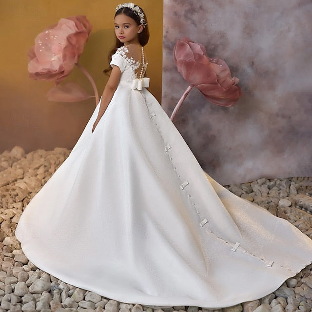 Girl Communion Party First Dress Flower Girls'