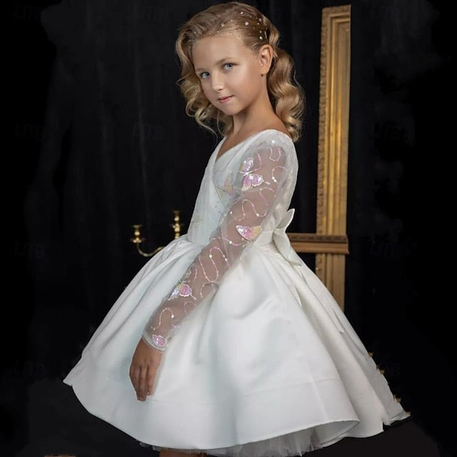 Communion First Girls' Party Kids Dress Flower Girl