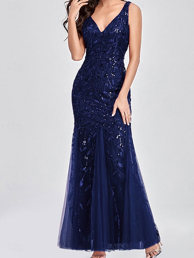 of Bride Elegant Neck Floor V Mother Party the Dress