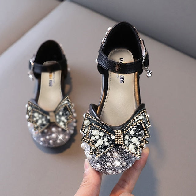 Lolita Flats PU Daily Dress Rubber Shoes Glitters Girls'