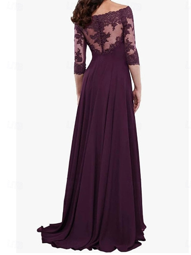 of Elegant Bride the Off Mother A-Line Dress Simple Shoulder