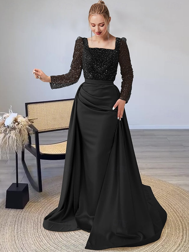 Gown Formal Length Floor Long Elegant Mermaid Dress Evening