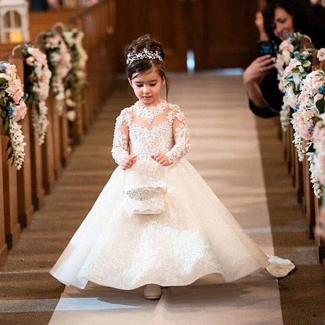 Girls' Flower Dress Girl Kid's Princess
