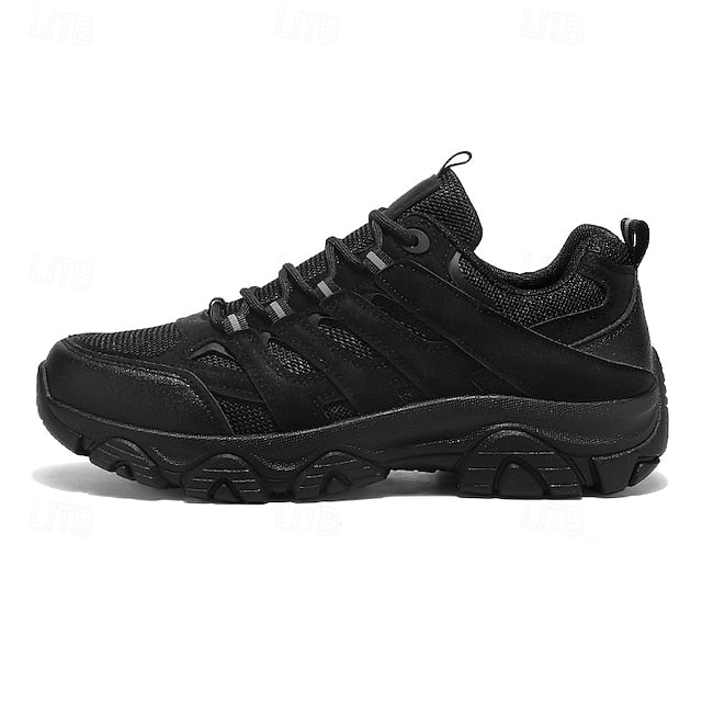 Men's Beige Outdoor Hiking Sneakers - Lightweight