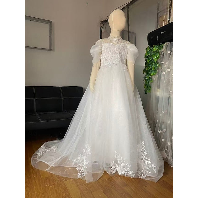 Kids Girls' First Communion Girl Party Flower Dress