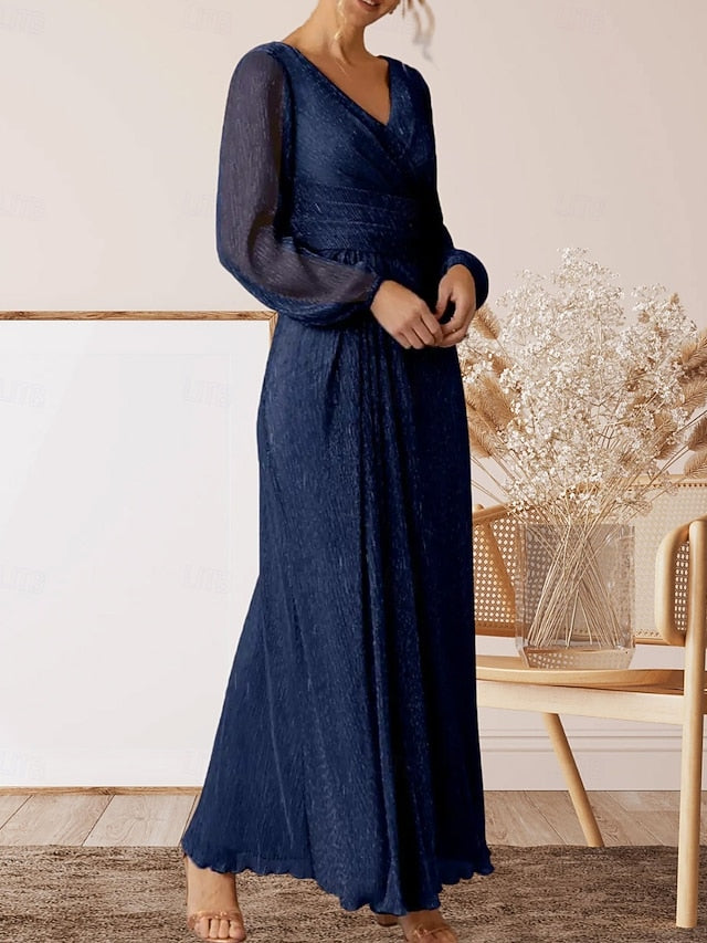 Mother Neck V the Guest A-Line Wedding Bride Dress of Elegant