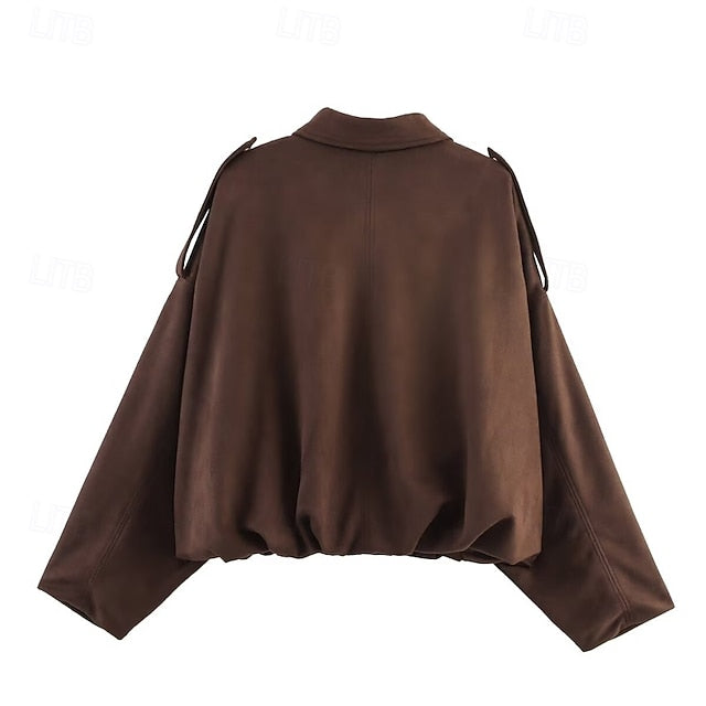 Jacket Comfortable Women's Zipper Pocket Casual Warm