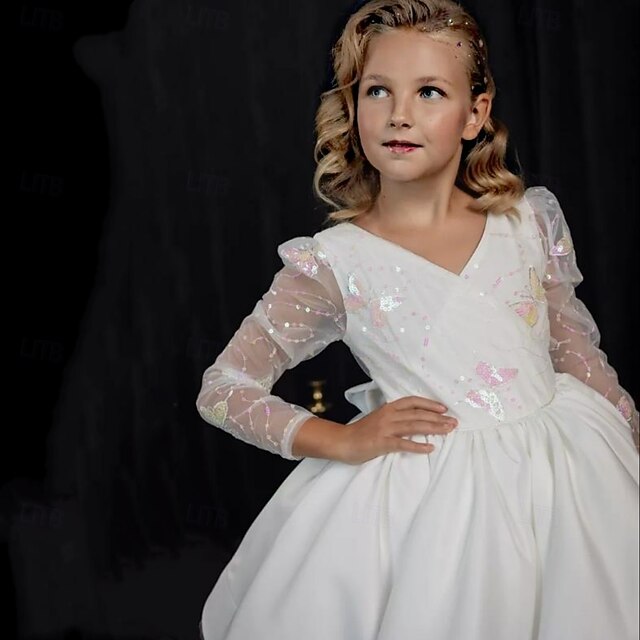 Communion First Girls' Party Kids Dress Flower Girl