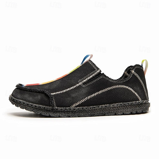 Men's Eco-Friendly Slip-On Canvas Shoes - Sustainable