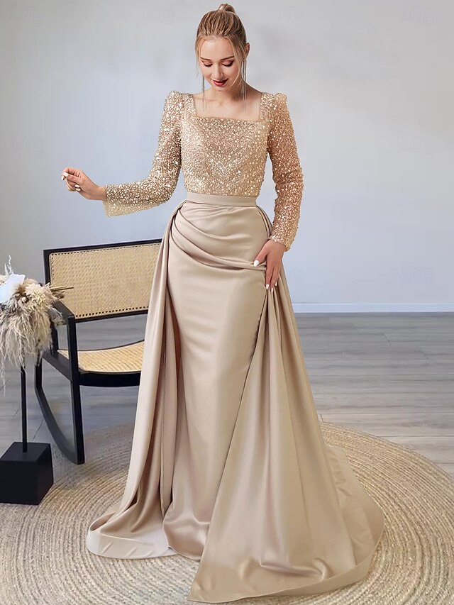 Gown Formal Length Floor Long Elegant Mermaid Dress Evening